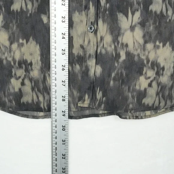 John Varvatos Shirt Mens Small Sheer Abstract Floral Lightweight Modal - Picture 7 of 9